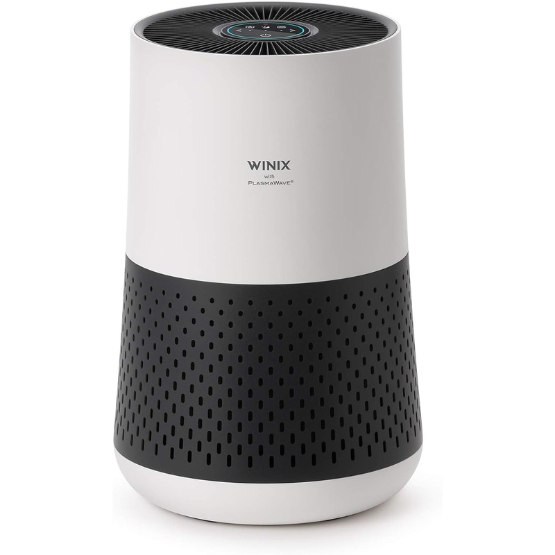 Winix A231 Tower H13 True HEPA 4-Stage Air Purifier, Perfect for Home office, Home classroom, Bedroom and Nursery, White and Charcoal Grey Small | Bigbigmart.com