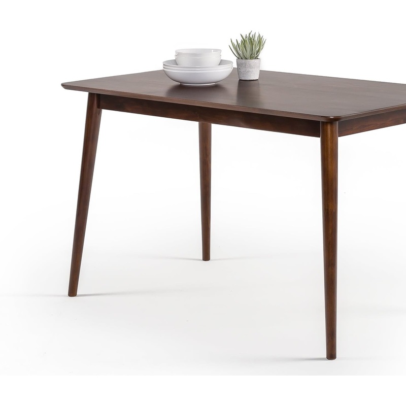 ZINUS Jen 47 Inch Dining Table, Solid Wood Kitchen Table, Easy Assembly, Espresso | Bigbigmart.com