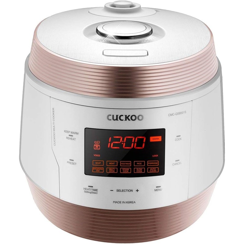 5QT Cuckoo Electric Pressure Cooker with 10 Menu Options and Stainless Steel Pot | Bigbigmart.com