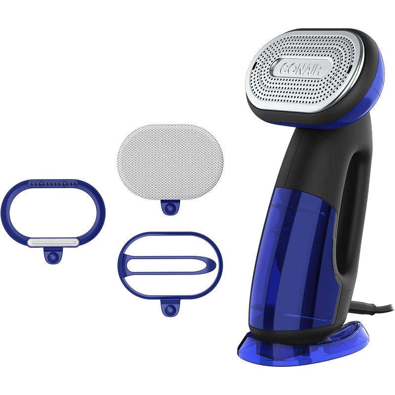 Conair 2-in-1 Handheld Steamer and Iron for Clothes, Turbo ExtremeSteam 1875W Garment Steamer and Clothing Iron,Black / Blue | Bigbigmart.com