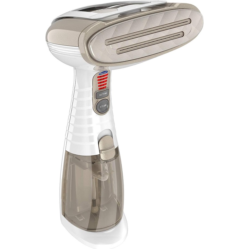 Conair Handheld Garment Steamer for Clothes, Turbo ExtremeSteam 1875W, Portable Handheld Design, Strong Penetrating Steam, White / Champagne | Bigbigmart.com