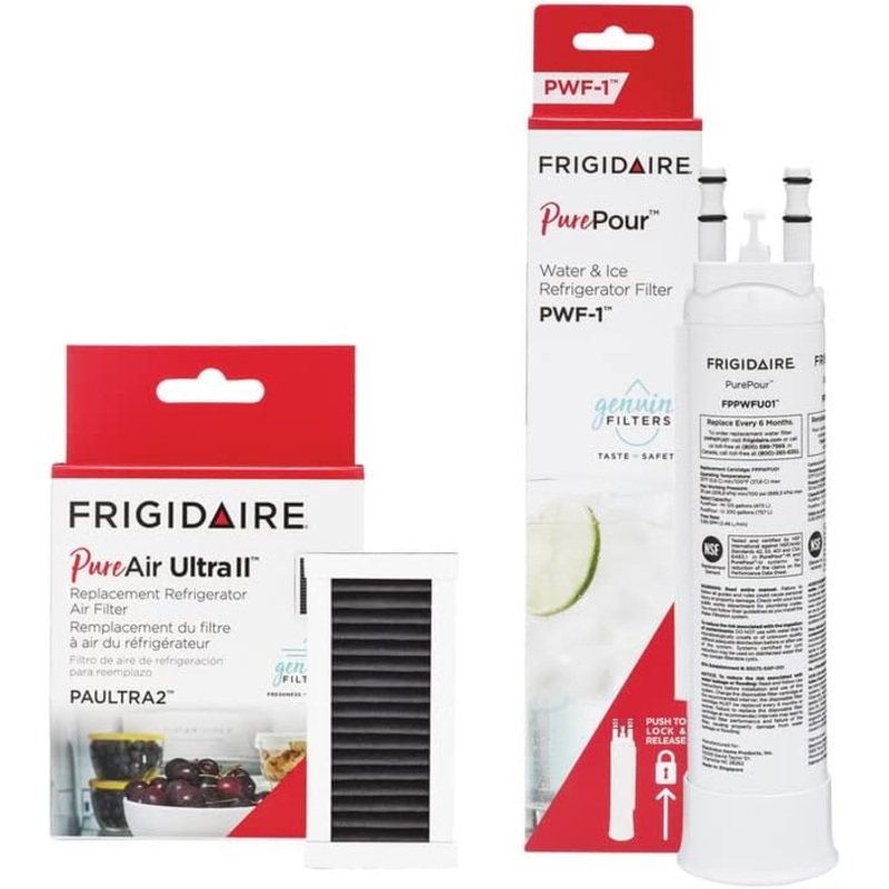Frigidaire PurePour PWF-1 (FPPWFU01) & PureAir Ultra II (PAULTRA2) Water & Air Filter Combo Kit | Bigbigmart.com