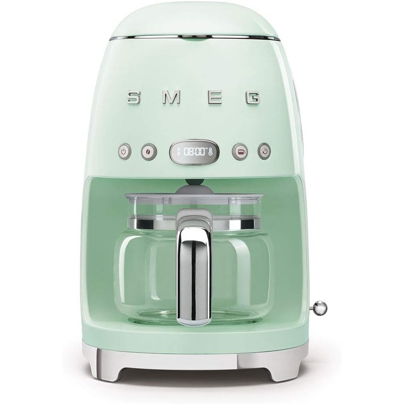 Smeg 50’s Retro Style Aesthetic Drip Filter Coffee Machine, 10 cups, Pastel Green | Bigbigmart.com