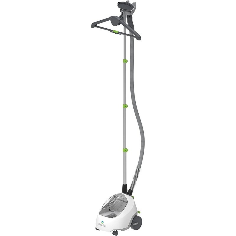 Steamfast SF-520 Full Size Fabric Steamer with Insulated Hose, Clothes Hanger, and Fabric Brush , White | Bigbigmart.com