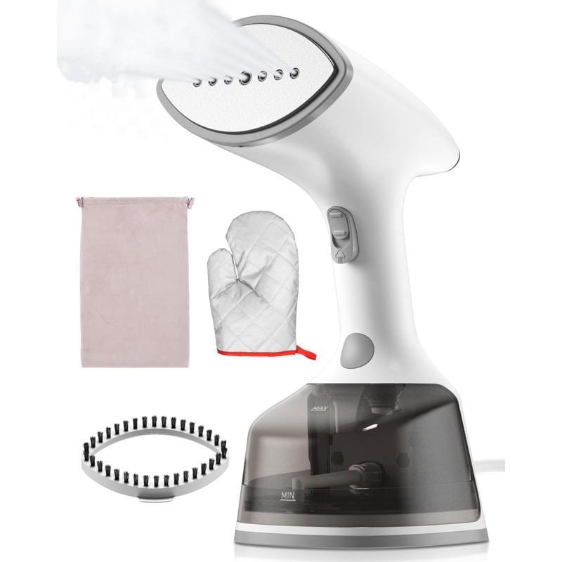 Upgrade Steamer for Clothes,1500W 30s Quick Heat Handheld Clothes Steamer,Fabric Wrinkles Remover Garment Steamer with Smart LCD,2 in 1 Clothing Iron with 300ml Tank and Fabric Brush,Auto-Off | Bigbigmart.com