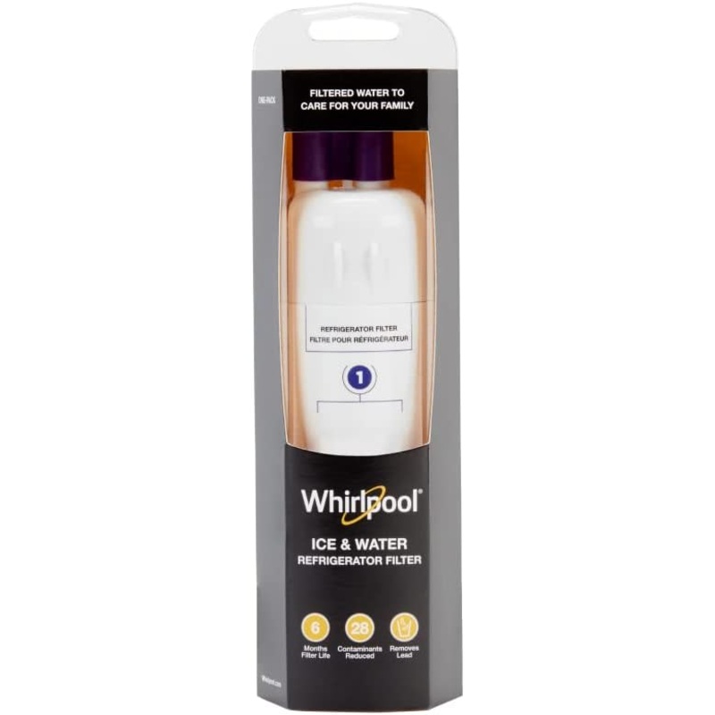 Whirlpool Refrigerator Ice and Water Filter 1 – WHR1RXD1, Single-Pack, Purple | Bigbigmart.com
