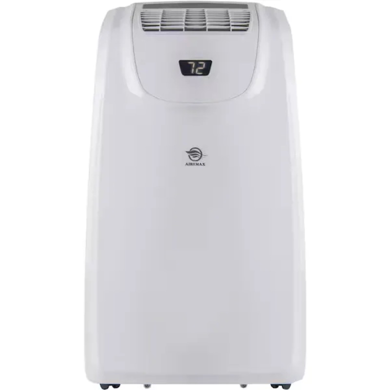 AIREMAX APE508CH 8,000 BTU Portable Air Conditioner Cools 500 Sq. Ft. with Dehumidifier and Heater in White | Bigbigmart.com