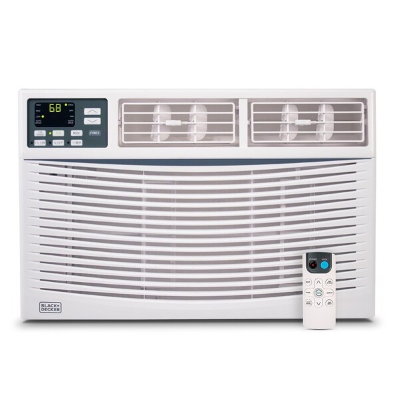 BLACK+DECKER BWAC08WTB 8000 BTU Window Air Conditioner Unit, AC Cools Up to 350 Square Feet, Energy Efficient, White | Bigbigmart.com