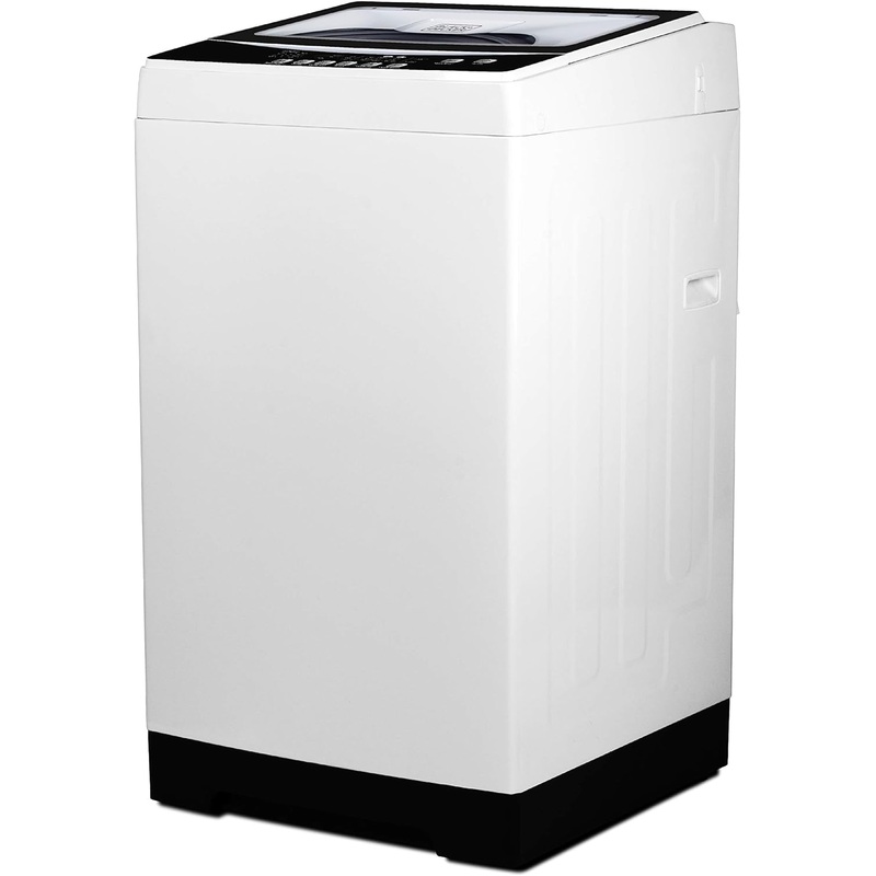 BLACK+DECKER Small Portable Washer, Washing Machine for Household Use, Portable Washer 1.7 Cu. Ft. with 6 Cycles, Transparent Lid & LED Display | Bigbigmart.com