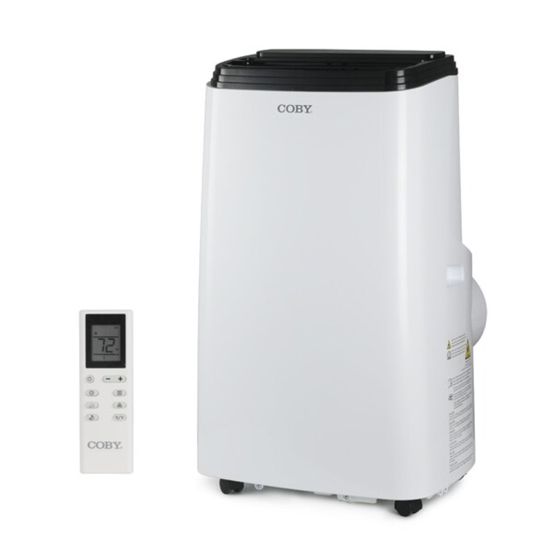 Coby CBPAC815H CBPAC 8150(DOE) BTU Portable Air Conditioner 550Sq. Ft. with Heater and Dehumidifier with Remote in White | Bigbigmart.com