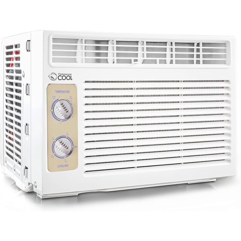 Commercial Cool CC05MWT Window Air Conditioner, 5000 BTU, White | Bigbigmart.com