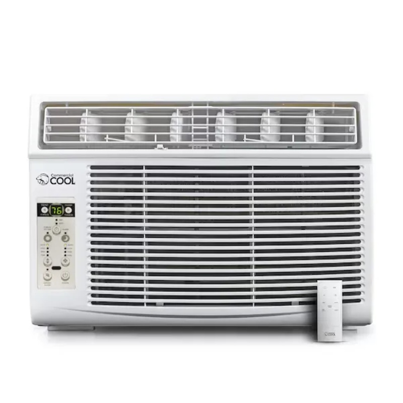 Commercial Cool CWAM12W6C 12,000 BTU 115V Window Air Conditioner Cools 550 Sq. Ft. with Remote Control in White | Bigbigmart.com