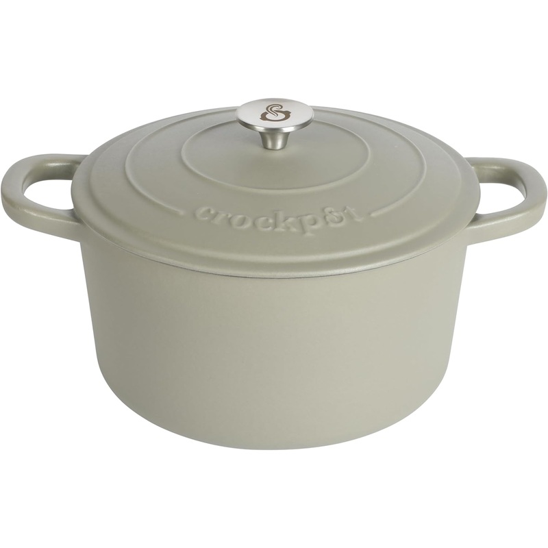 Crock Pot Artisan 7-Quart Round Dutch Oven – Matte Green | Bigbigmart.com