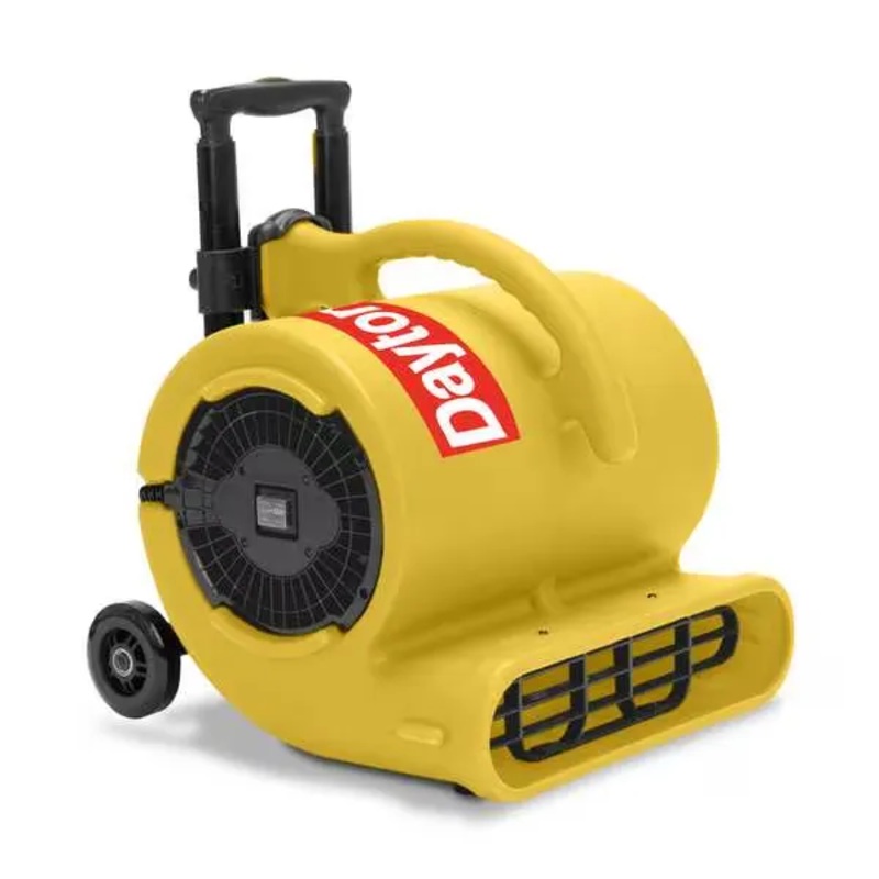 DAYTON 61HL71 Portable Dryer, 1800 cfm, Fixed Frame, 2 Speed, 1/2 hp, 115V AC, 25 ft. Cord, Yellow | Bigbigmart.com