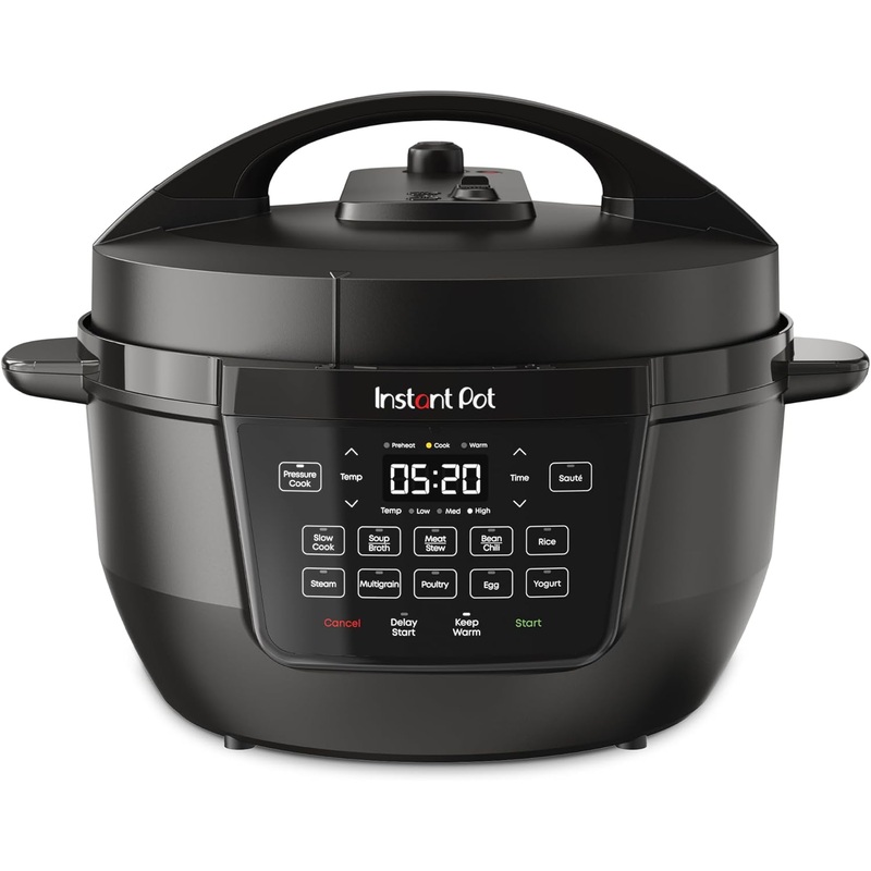 Instant Pot RIO Wide Base, 7.5 Quarts, Large Searing Base, WhisperQuiet Steam Release, 7-in-1 Electric Multi-Cooker, Pressure Cooker, Slow Cooker, Rice Cooker, Steamer, Saut, Yogurt & Warmer | Bigbigmart.com