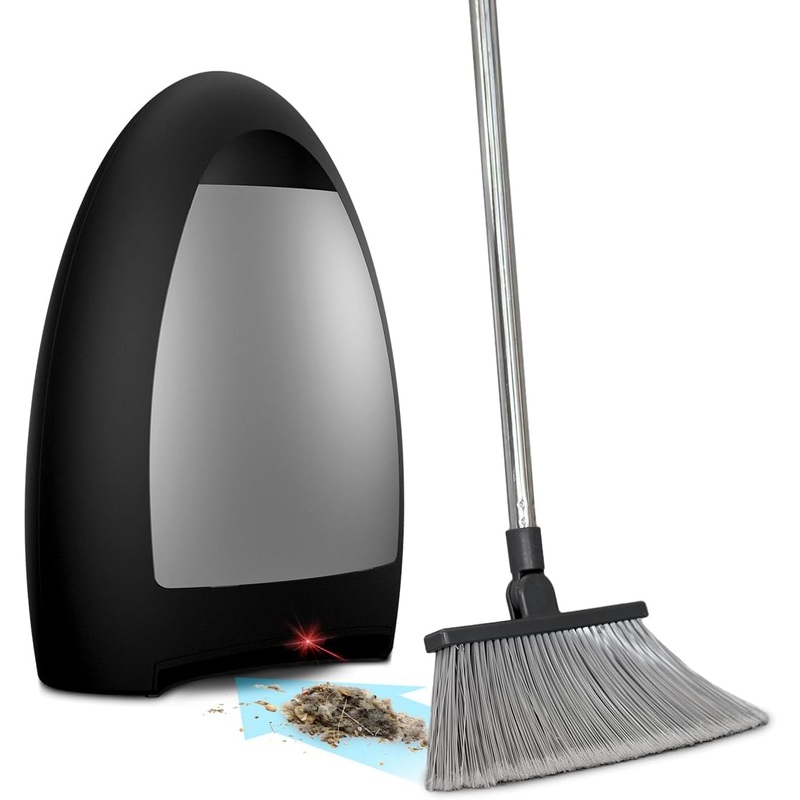 EyeVac Home Touchless Vacuum Automatic Dustpan – Great for Sweeping Pet Hair Food Dirt Kitchen – Fast & Powerful, Corded Canister Vacuum, Bagless, Automatic Sensors, 1000 Watt (Matte Black) | Bigbigmart.com