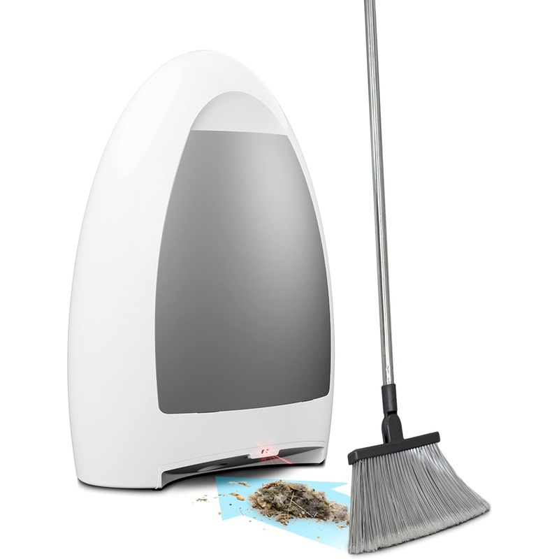 EyeVac Home Touchless Vacuum Automatic Dustpan – Great for Sweeping Pet Hair Food Dirt Kitchen – Ultra Fast & Powerful, Corded Canister Vacuum, Bagless, Automatic Sensors, 1000 Watt (White) | Bigbigmart.com