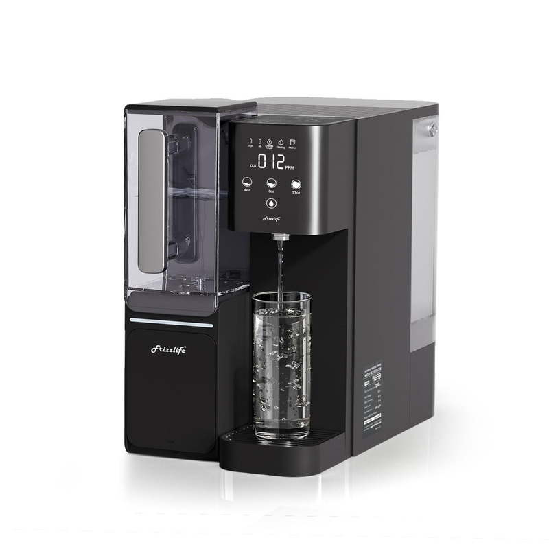 Frizzlife Countertop Reverse Osmosis System – WB99 Alkaline RO Water Filter with Portable Water Pitcher, NSF/ANSI 58 Certified Elements, 3.5:1 Pure to Drain, No Installation, USA Tech Support | Bigbigmart.com