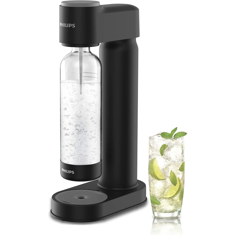 PHILIPS Sparkling Water Maker Soda Maker Soda Streaming Machine for Carbonating with 1L Carbonating Bottle, Seltzer Fizzy Water Maker, Compatible with Any Screw-in 60L CO2 Carbonator(NOT Included) | Bigbigmart.com