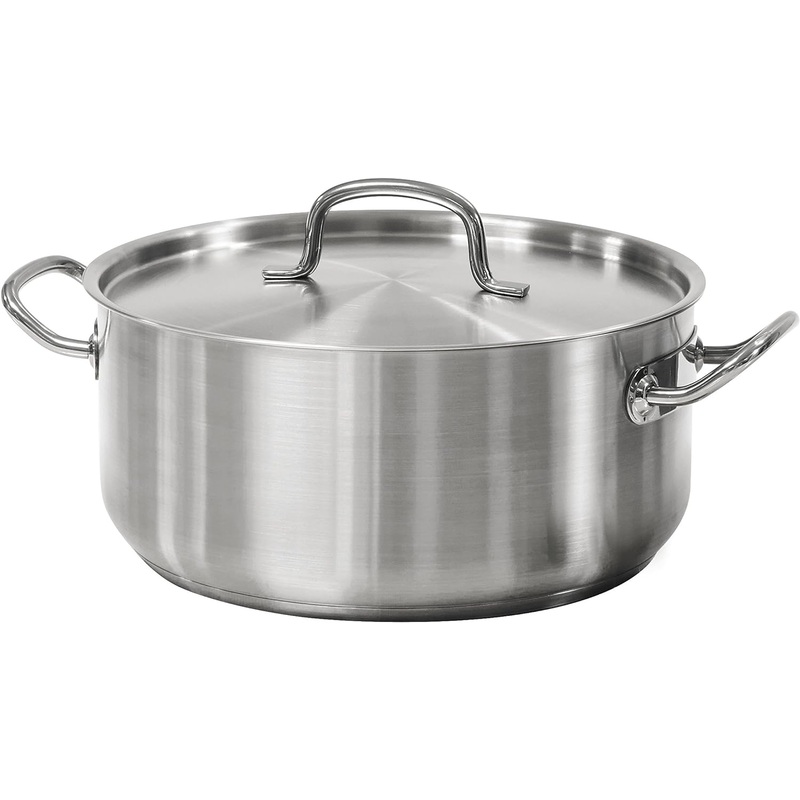 Tramontina Covered Dutch Oven Pro-Line Stainless Steel 9-Quart, 80117/576DS | Bigbigmart.com