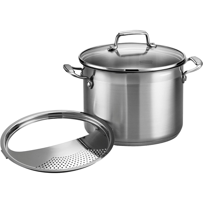 Tramontina Pasta Cooker Gourmet Stainless Steel 3-Piece 6-Quart, 80120/200DS | Bigbigmart.com