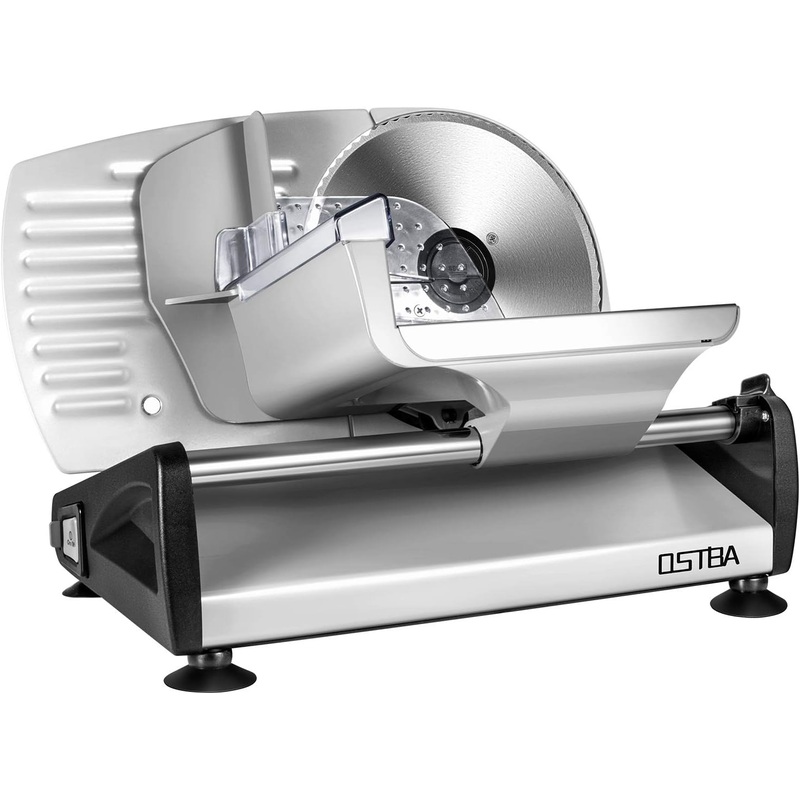 200W Electric Deli Meat Slicer, 7.5 Removable Stainless Steel Blade, Adjustable Thickness, Child Lock – For Home Use | Bigbigmart.com
