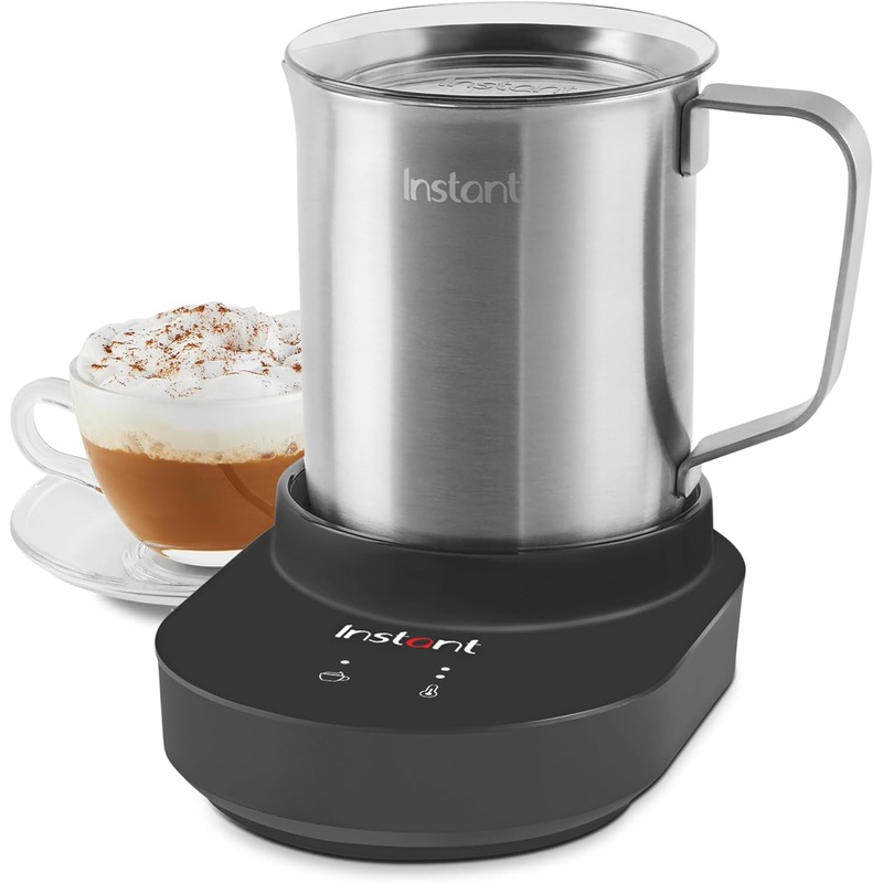 Instant Pot Instant Magic Froth 9-in-1 Electric Milk Steamer and Frother,17oz Stainless Steel Pitcher,Hot and Cold Foam Maker and Milk Warmer for Lattes,Cappuccinos,Macchiato | Bigbigmart.com