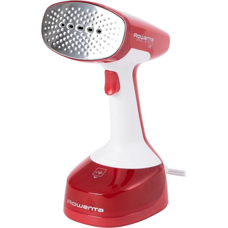 Rowenta, Steamer for Clothes, X-Cel Easy Steam Handheld Steamer, 15 Second Heatup, 5 Ounce Capacity, 1400 Watts, Portable, Travel Must Have, Red Clothes Steamer, DR7112 | Bigbigmart.com