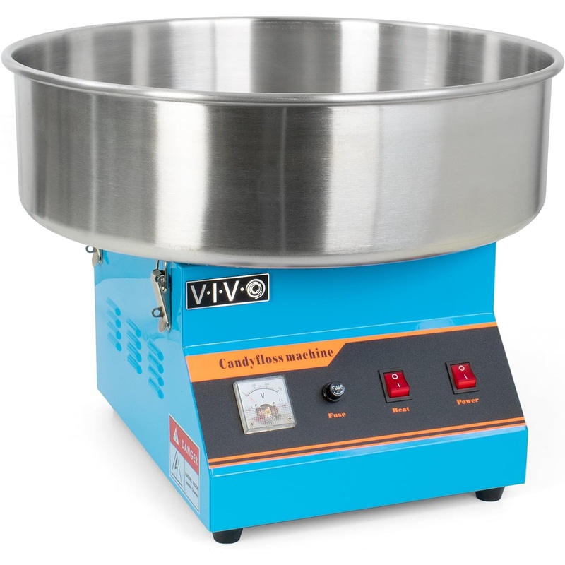 VIVO Blue Electric Commercial Cotton Candy Machine, Candy Floss Maker CANDY-V001B | Bigbigmart.com