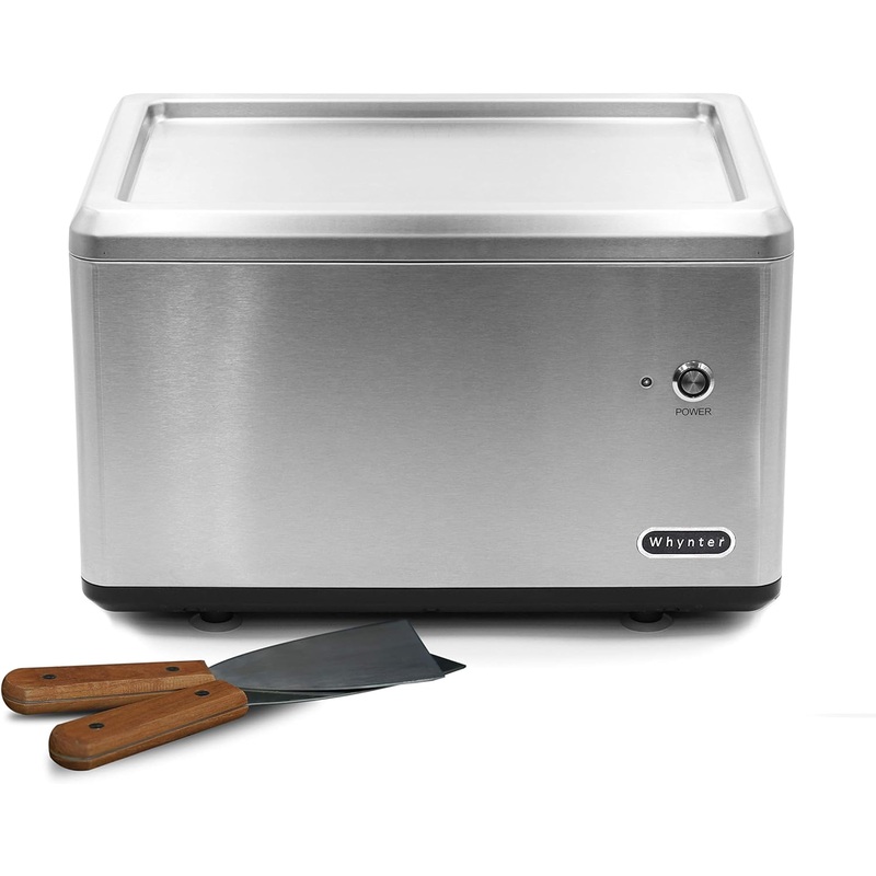 Whynter ICR-300SS 0.5-Quart Stainless Steel Rolled Ice Cream Maker with Compressor | Bigbigmart.com