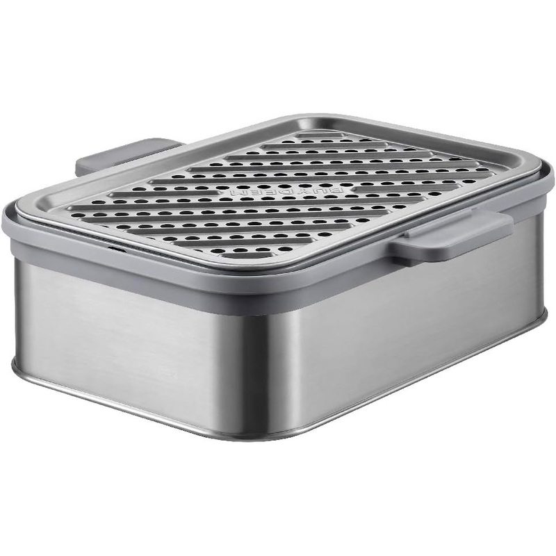 BUYDEEM A501 Stackable Double Tier for Electric Food Steamer, with 18/8 Stainless Steel Tray & Handles, Suitable for G563 One-Touch Vegetable Food Steamer, 11 * 4 Inch | Bigbigmart.com