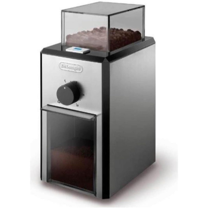 De’Longhi Burr Coffee Grinder with Grind Selector and Quantity Control, Stainless | Bigbigmart.com
