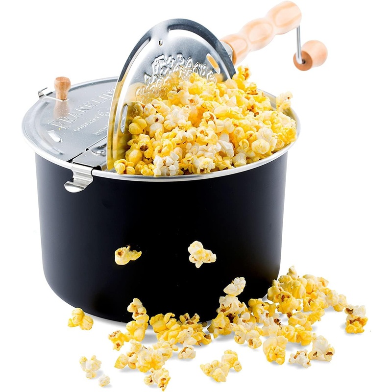 Franklin’s Gourmet Popcorn Popper – 6 Quarts Original Stovepop Popcorn Maker with FREE Organic Popcorn Kit – Delicious & Healthy Movie Theater Popcorn – Homemade Popcorn Machine Just Like the Movies | Bigbigmart.com