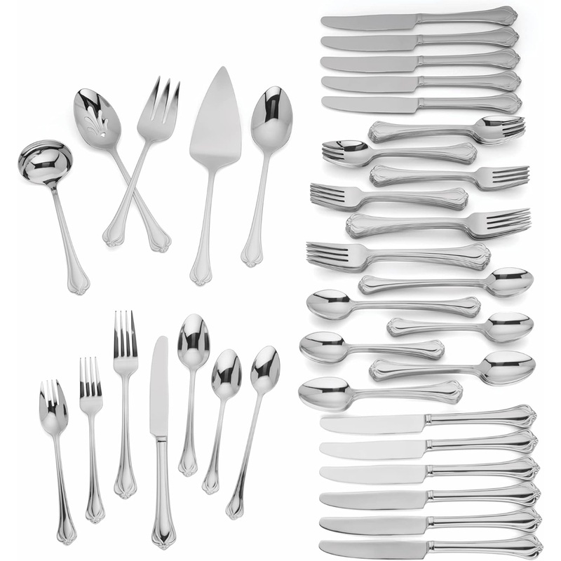 Lenox 892282 Alcott 89-Piece Flatware Set | Bigbigmart.com