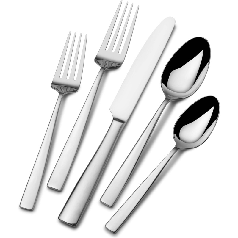 Mikasa Everett 101-Piece 18/10 Stainless Steel Flatware Set, 101pc | Bigbigmart.com