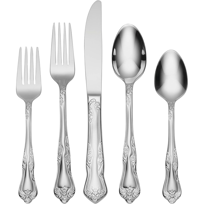 Oneida Azalea 45-Piece Flatware Set, Service for 8 | Bigbigmart.com