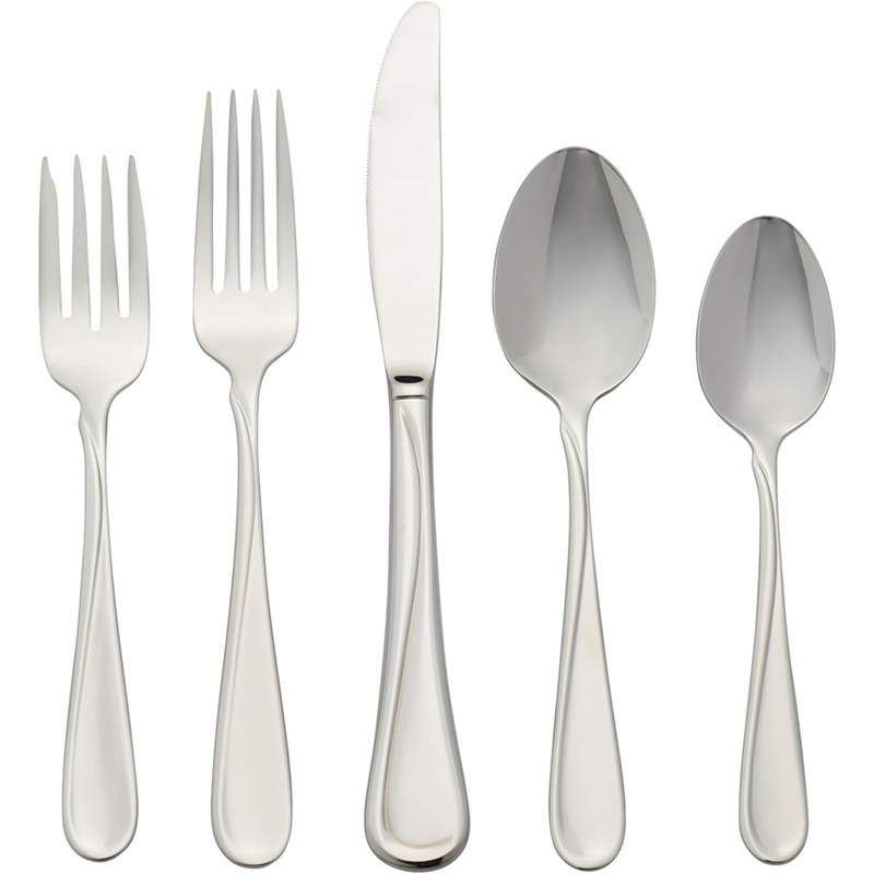 Oneida Flight 45-Piece Stainless-Steel Flatware Set, Service for 8 | Bigbigmart.com