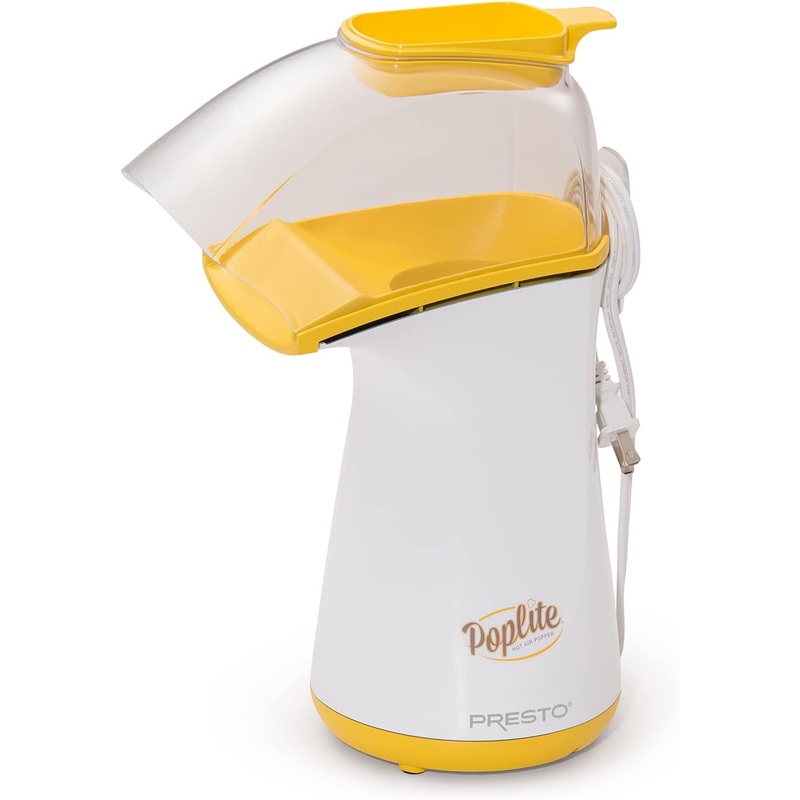 Presto Poplite Hot Air Popcorn Popper, 18 Cups, Yellow | Bigbigmart.com