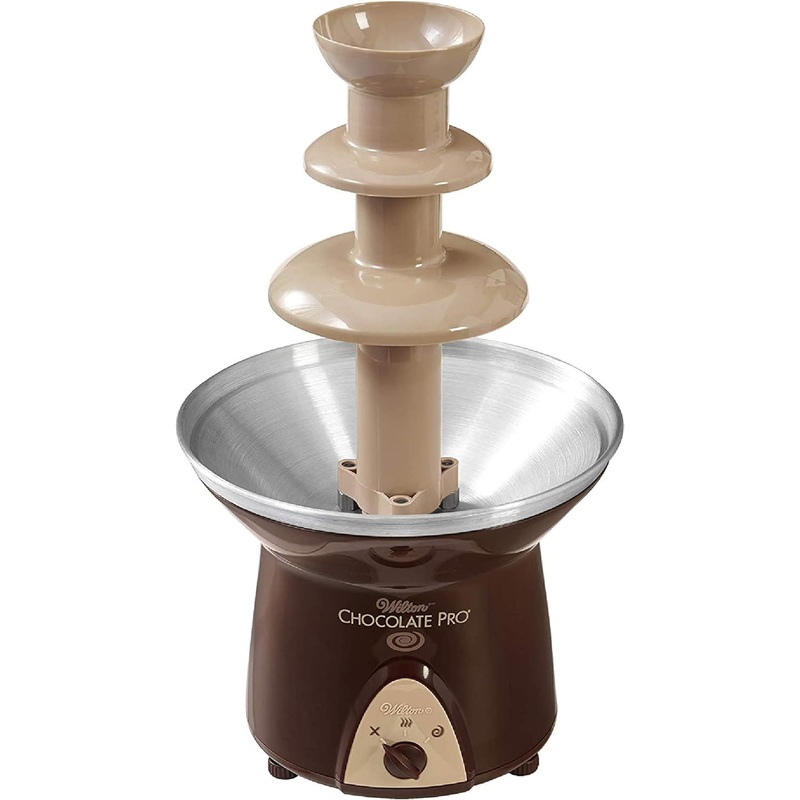 Wilton Chocolate Pro Chocolate Fountain and Fondue Fountain – Designed to Keep Chocolate Melted for Easy Treat Dipping, 3-Tier, 16-Inches Tall, 4-lb Capacity | Bigbigmart.com