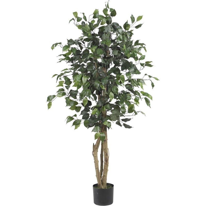 Nearly Natural 5299 Ficus Silk Tree, 4-Feet(48 in), Green | Bigbigmart.com