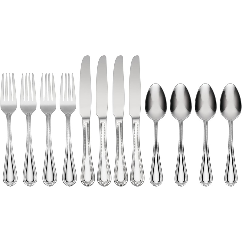 Oneida 895267 Countess 12 Piece Everyday Flatware Set, Metallic | Bigbigmart.com