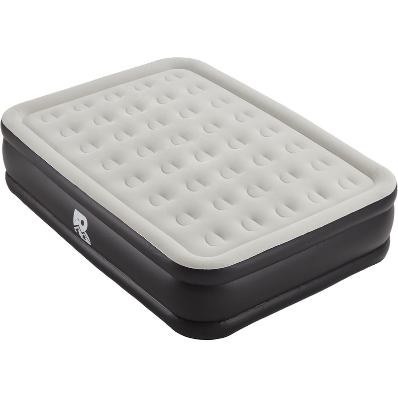 Air Mattress Full Size with Built-in Electric Pump, Inflatable Air Bed Blow-up Airbed Durable for Camping, Home Guests & Portable Travel with Storage Bag, Easy to Inflate/Quick Set UP, Height 18” | Bigbigmart.com