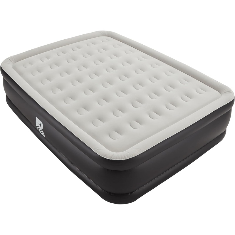 Air Mattress Queen Size XL with Built-in Electric Pump, Inflatable Air Bed Blow-up Airbed Durable for Camping, Home Guests & Portable Travel with Storage Bag, Easy to Inflate/Quick Set UP, Height 20” | Bigbigmart.com