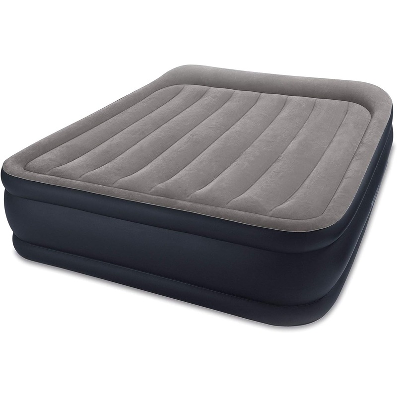 Intex Pillow Dura-Beam Series Rest Raised Airbed with Internal Pump, Queen, Deluxe (2020 Model) | Bigbigmart.com