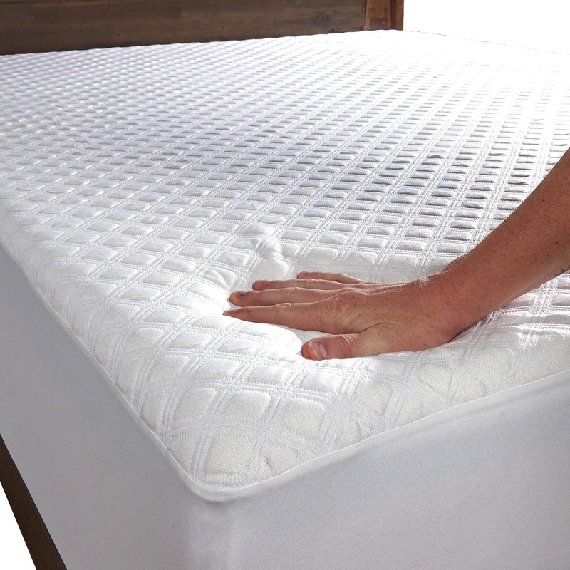SafeRest Sleepure 100% Waterproof King Size Mattress Protector – Viscose Derived from Bamboo – Fitted with Stretchable Pockets – Machine Washable Cotton Mattress Cover for Bed | Bigbigmart.com