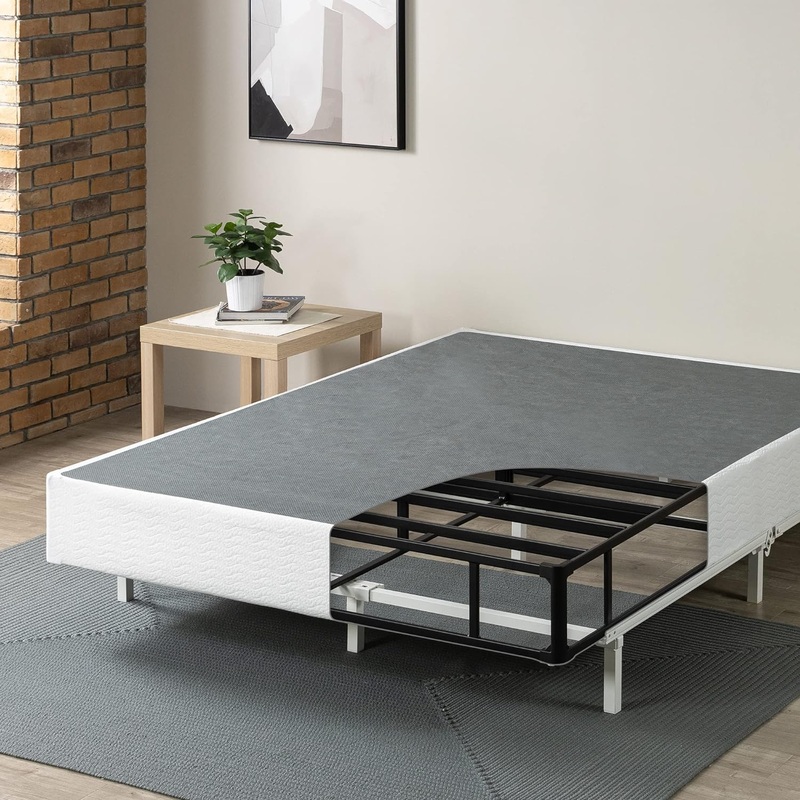 ZINUS 9 Inch Metal Smart Box Spring with Quick Assembly, Mattress Foundation, Strong Metal Frame, Easy Assembly, California King | Bigbigmart.com