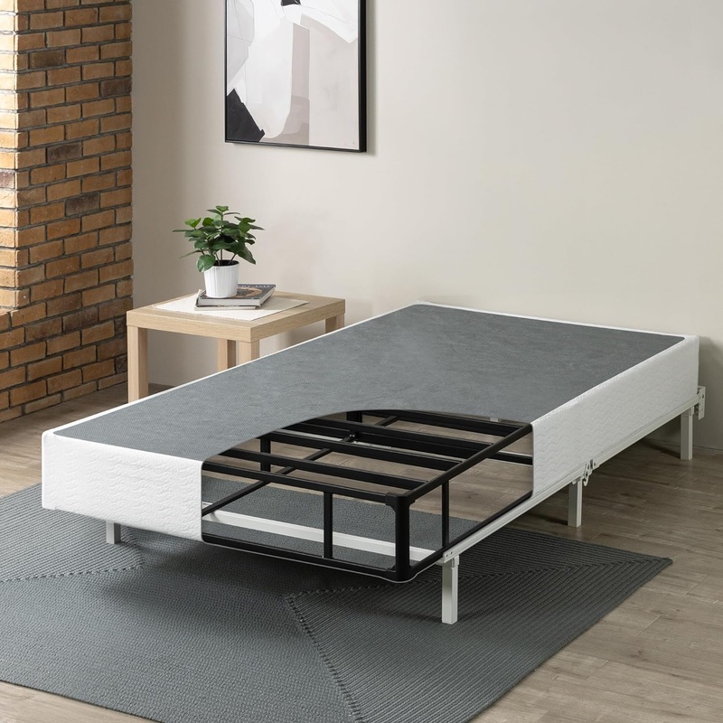 ZINUS 9 Inch Metal Smart Box Spring with Quick Assembly, Mattress Foundation, Strong Metal Frame, Easy Assembly, Twin XL | Bigbigmart.com