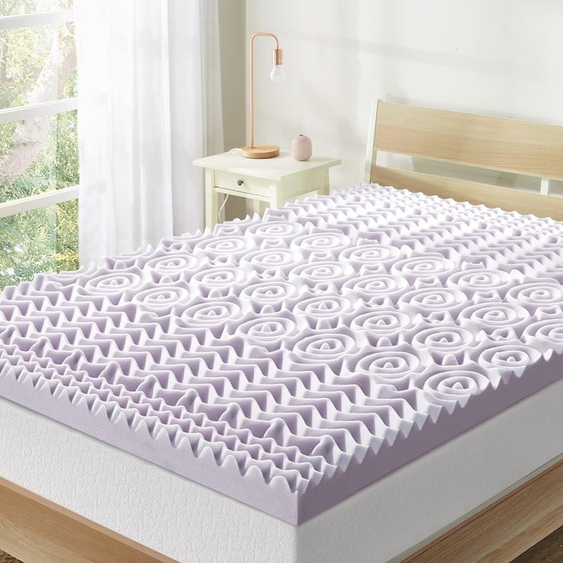 Best Price Mattress Full Mattress Topper – 3 Inch 5-Zone Memory Foam Bed Topper with Lavender Infused Cooling Mattress Pad, Full Size | Bigbigmart.com
