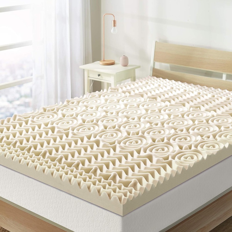 Mellow 3 Inch 5-Zone Memory Foam Mattress Topper, Fresh Copper Infusion, CertiPUR-US Certified, Full | Bigbigmart.com