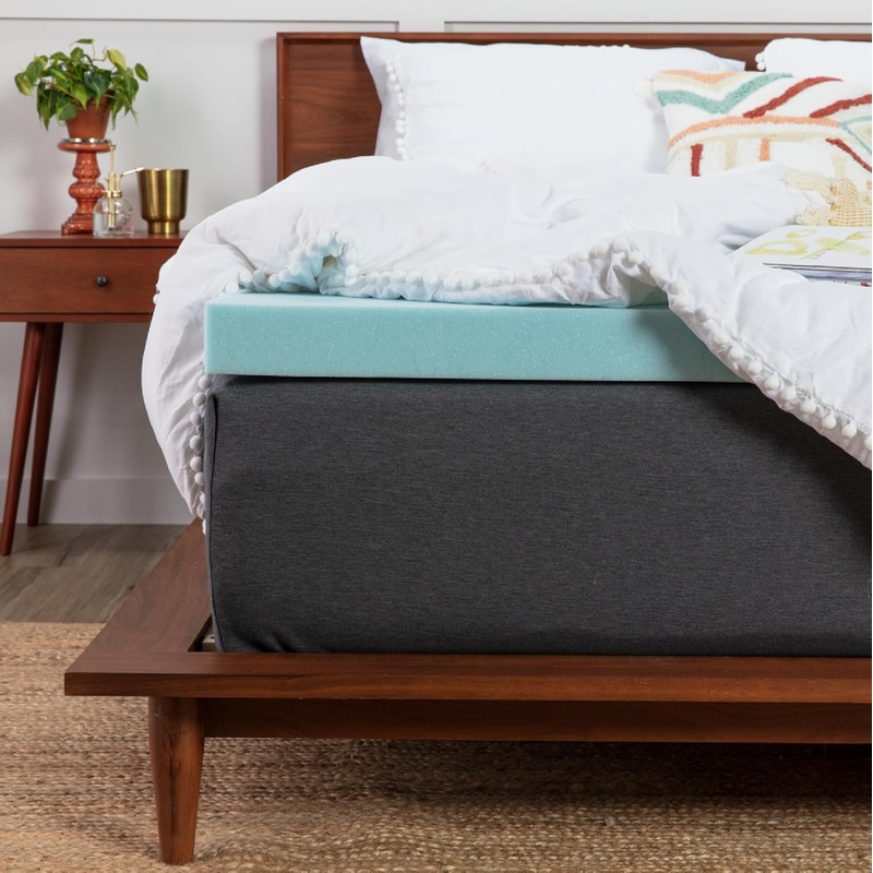ViscoSoft Twin XL Memory Foam Mattress Topper – 3 Inch Cooling Extra Long Reflex Gel Mattress Pad – Perfect for College Dorms | Bigbigmart.com